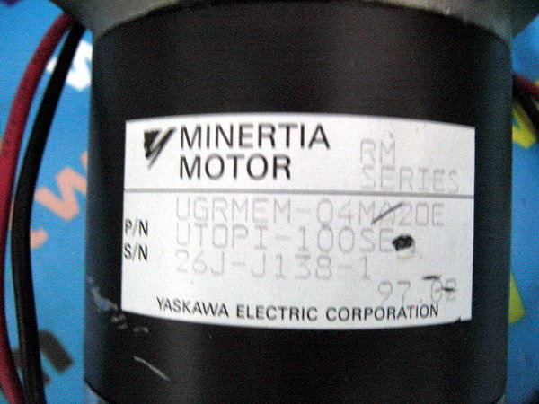 YASKAWA MINERTIA MOTOR RM SERIES UGRMEM-04MA2OE(UGRMEM-04MA20E